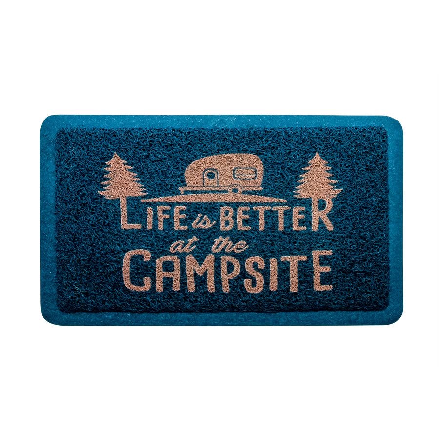 Camco Life Is Better At The Campsite Outdoor & Indoor Welcome Mat - Weather