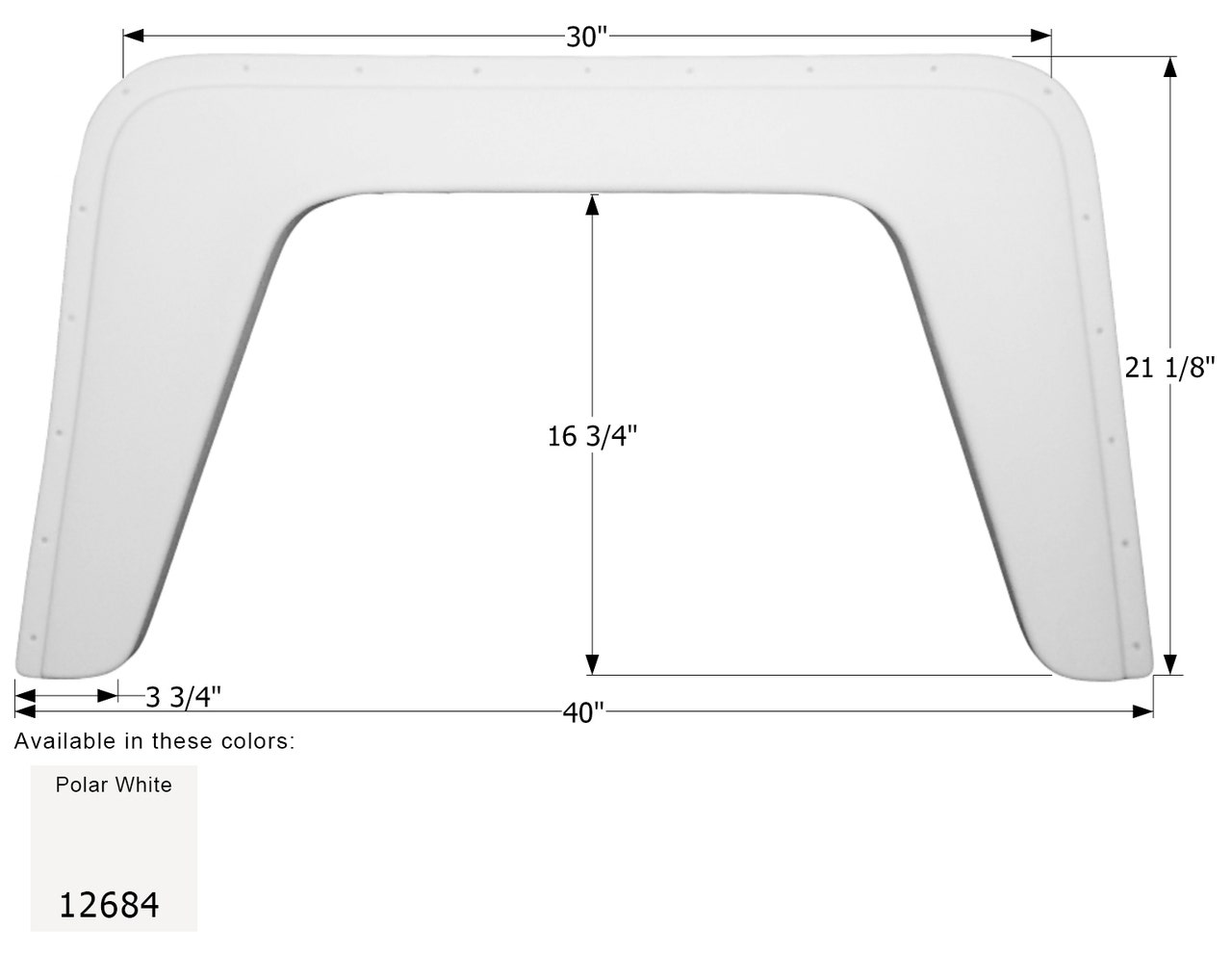 Fender Skirt  Single  Damon  Fs2684 Fender Skirt  Single  Damon  Fs2684