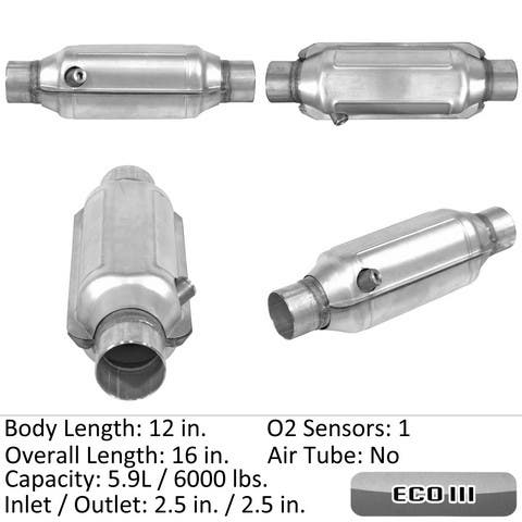 Eastern Catalytic Catalytic Converter-Universal P/N:92736  Catalytic