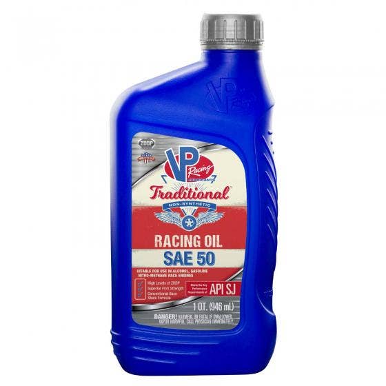 Vp Racing Fuels Traditional Non Synthetic Racing Oil, Quart Bottle Sae 50
