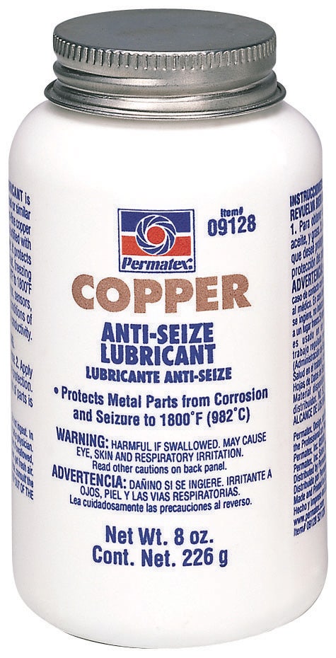 Permatex 09128 Copper Anti-Seize Lubricant, 8 Oz.   Copper Anti-Seize Lubricant,
