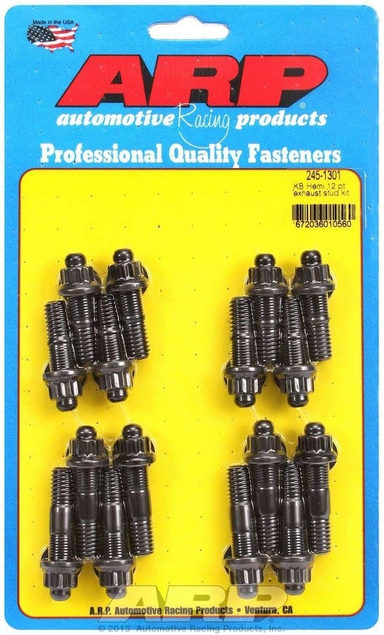 Arp 245-1301 12-Point Exhaust Stud Kit For Chrysler Kb Arp  12-Point Exhaust