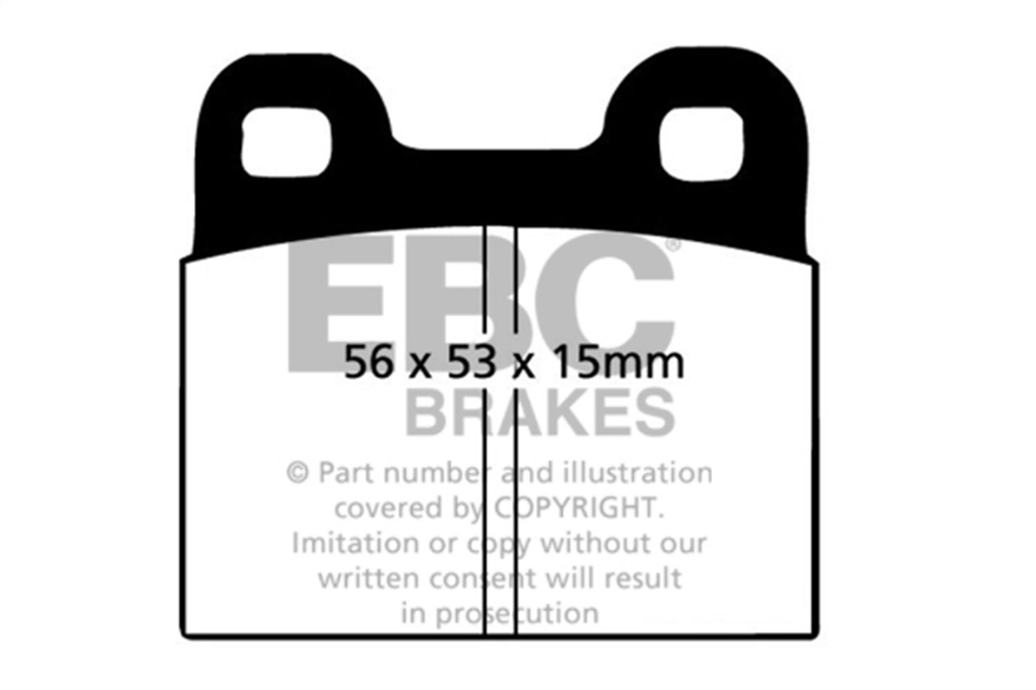 Ebc Brakes Dp4105r Yellowstuff Street And Track Brake Pads   Yellowstuff Street