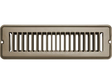 Rv Designer H870, Metal Floor Register, Undampered, 10 Inch X 2 Inch, Tan,