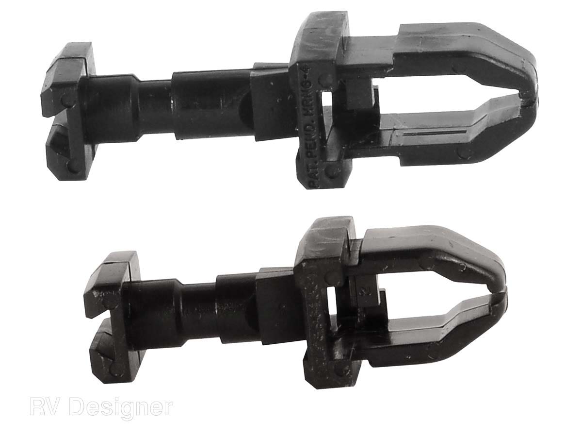 Rv Designer E377, Refrigerator / Converter Vent Latch, 2 Per Pack, Exterior