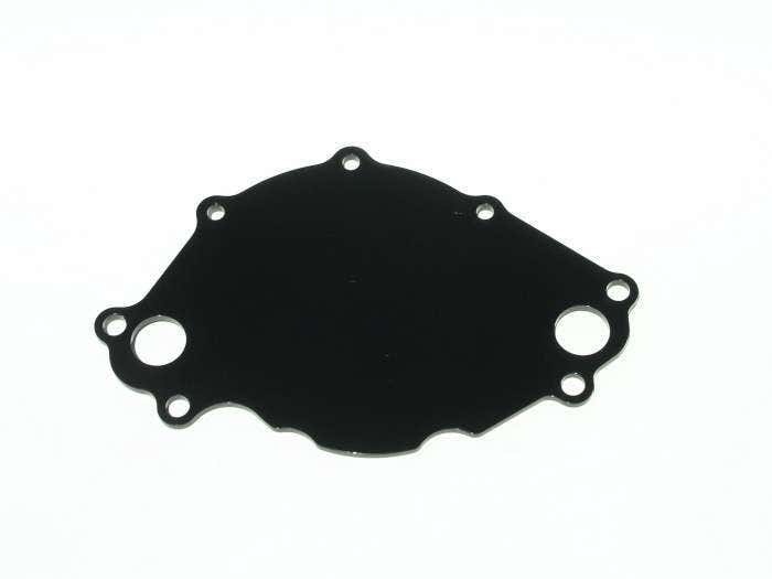 Meziere Wp113s Black Water Pump Back Plate For Small Block Ford   Black Water