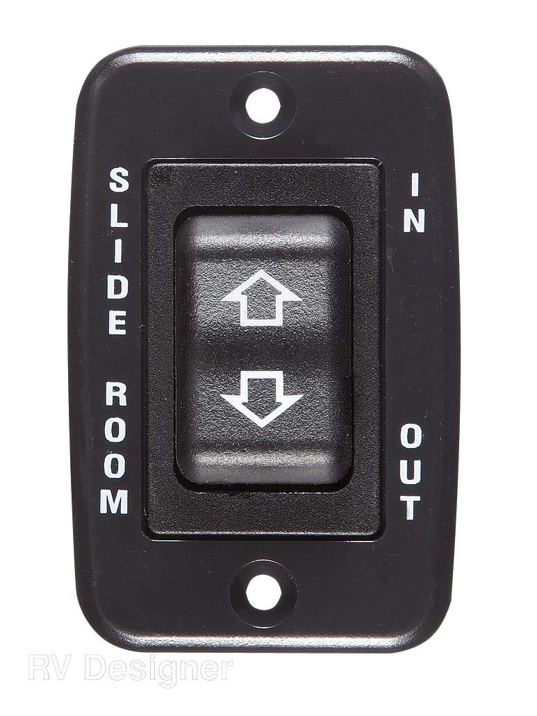 Rv Designer S141, Slide In / Slide Out Contoured Switch, 20 Amp Continuous, 40