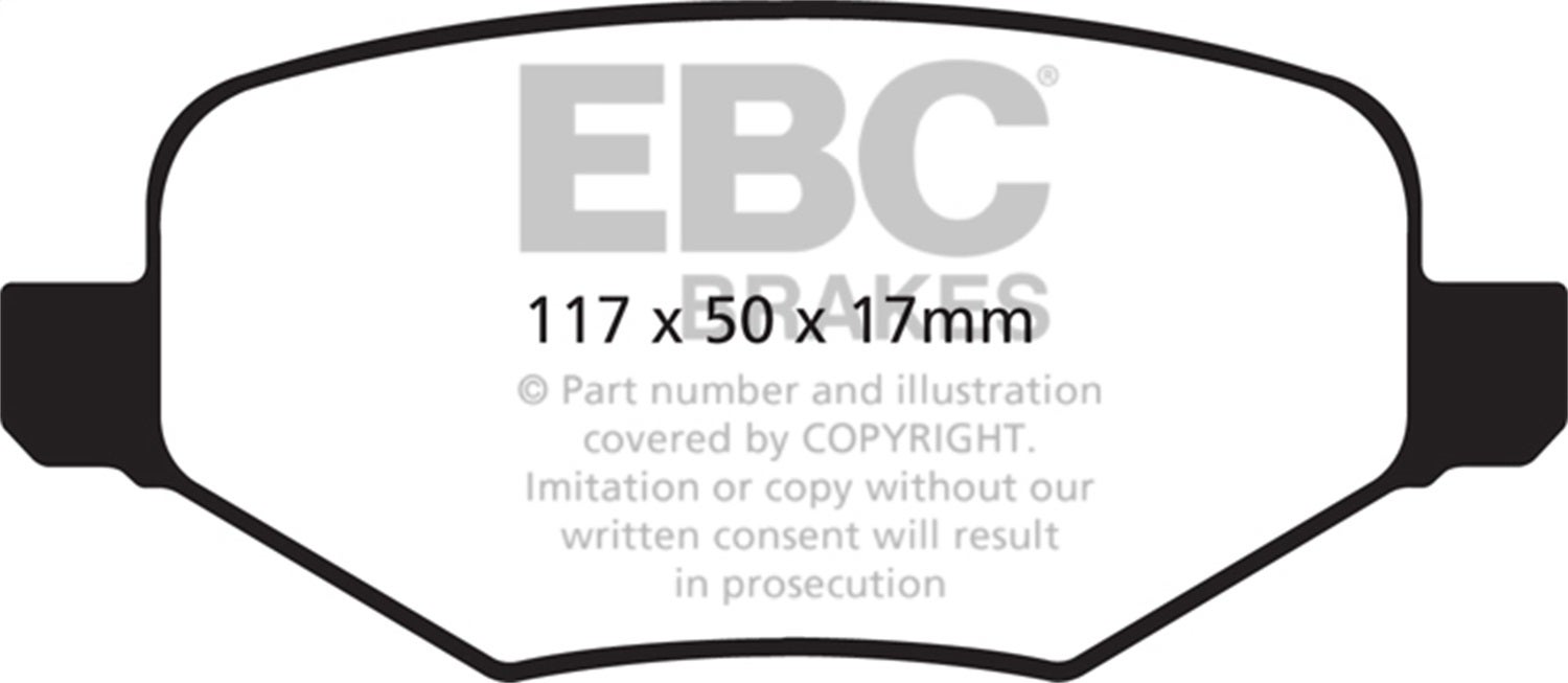 Ebc Brakes Dp31826c Redstuff Ceramic Low Dust Brake Pads  Dp31767c Brake Pad
