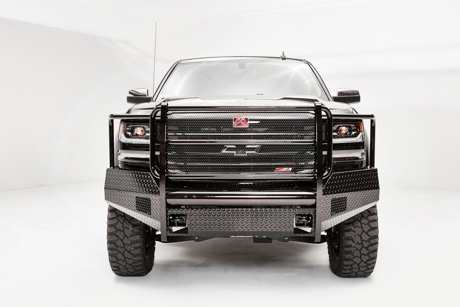 Fab Fours Cs16-K3860-1 Black Steel Front Bumper Fits 16-18 Silverado 1500