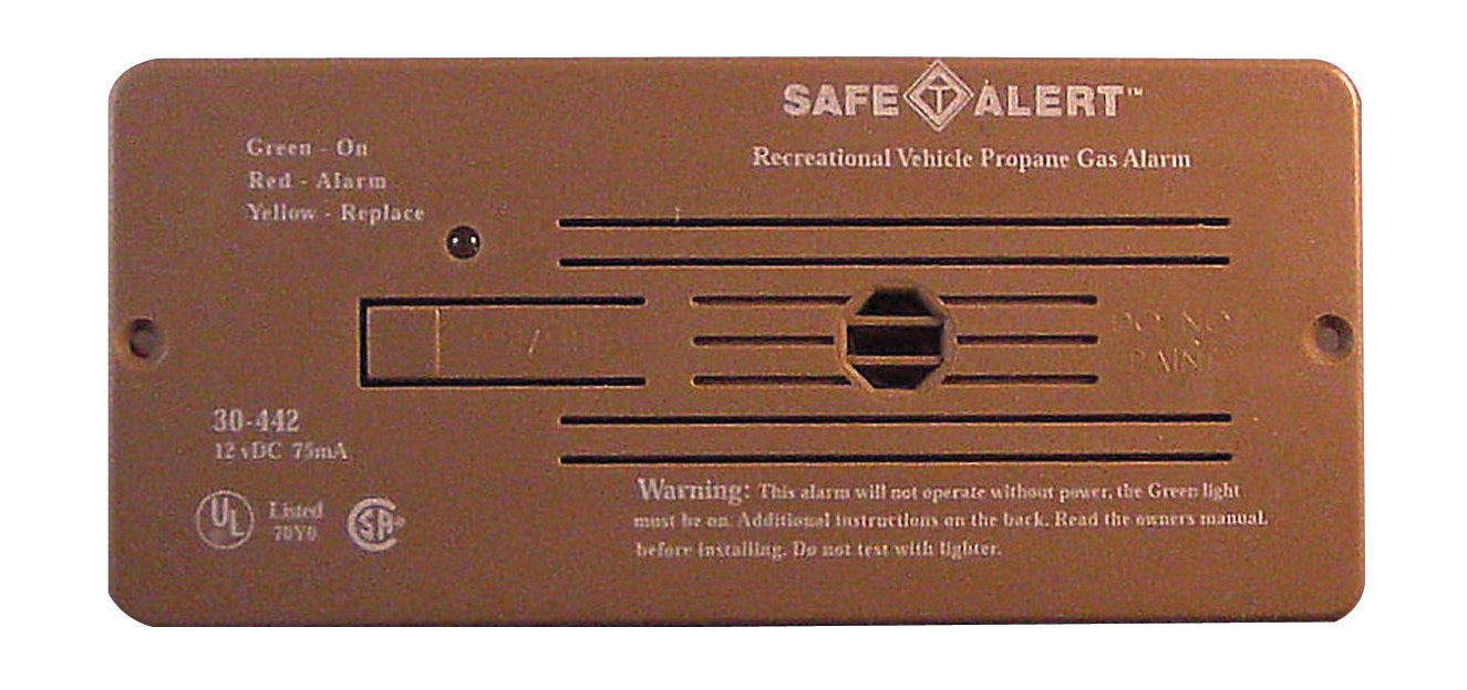 Safe T Alert 30-442-P-Br Classic Propane/Lp Gas Alarm - 12V, 30 Series Flush