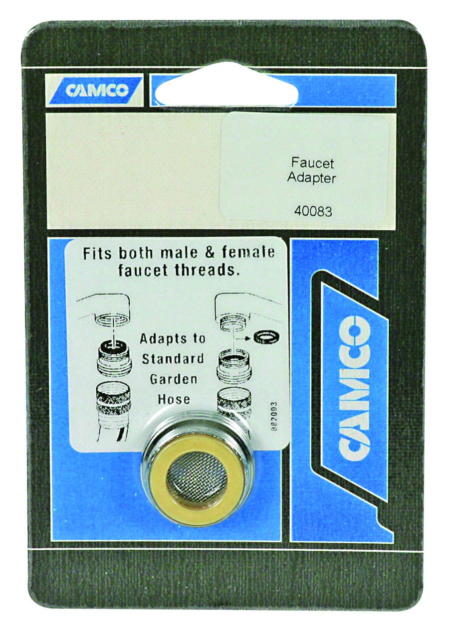 Camco 40083 Faucet Adapter - Lead Free   Faucet Hose Adapter; Used For - Connect