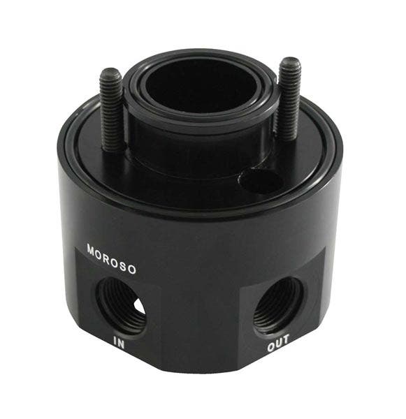 Moroso 23692 Oil Cooler Filter Adapter  Performance 23688 Oil Filter Relocation