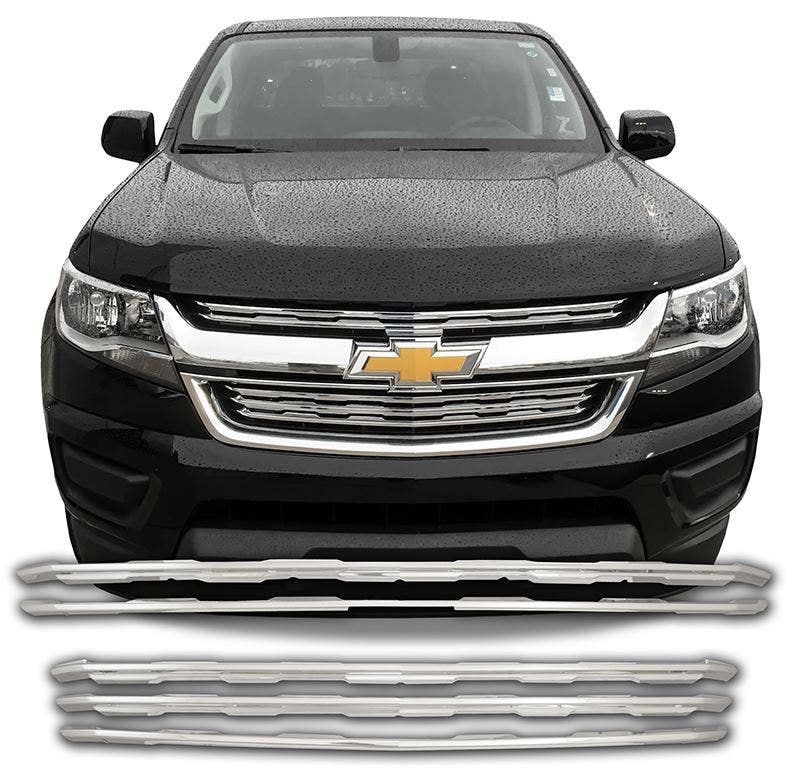 Fits 15-16 Chevy Colorado Lt, Wt - Chrome Grille Overlay Cci  Grille Insert