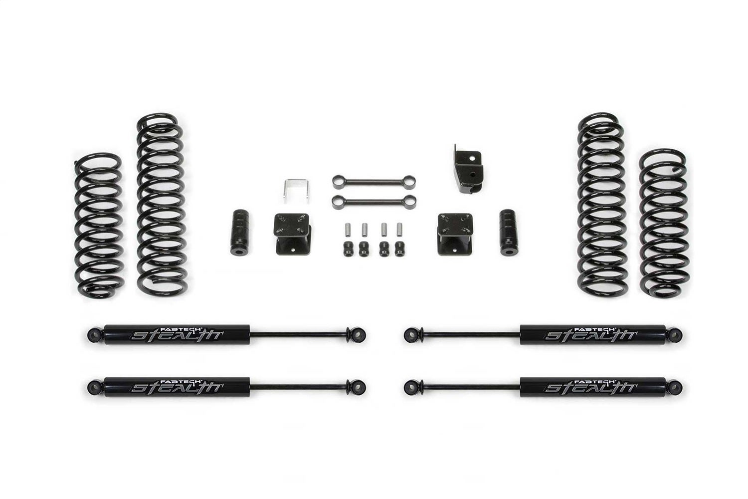 Fabtech K4048m Budget Lift System W/Shock Fits 07-18 Wrangler (Jk)   Budget Lift