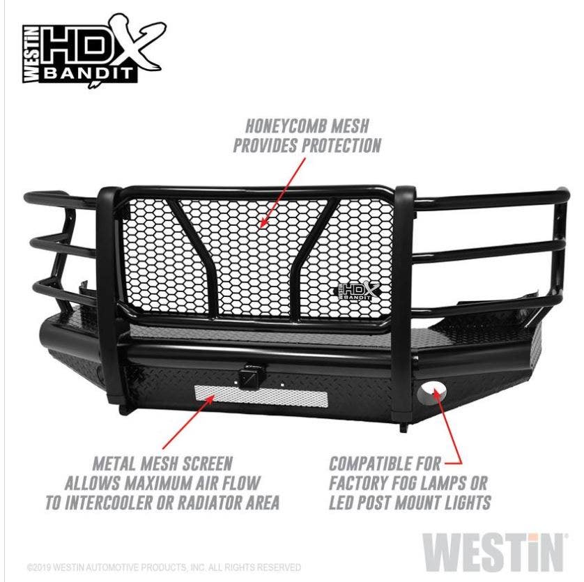 Westin Textured Black Hdx Bandit Bumper F-250/350 2011-2016  Textured Black Hdx