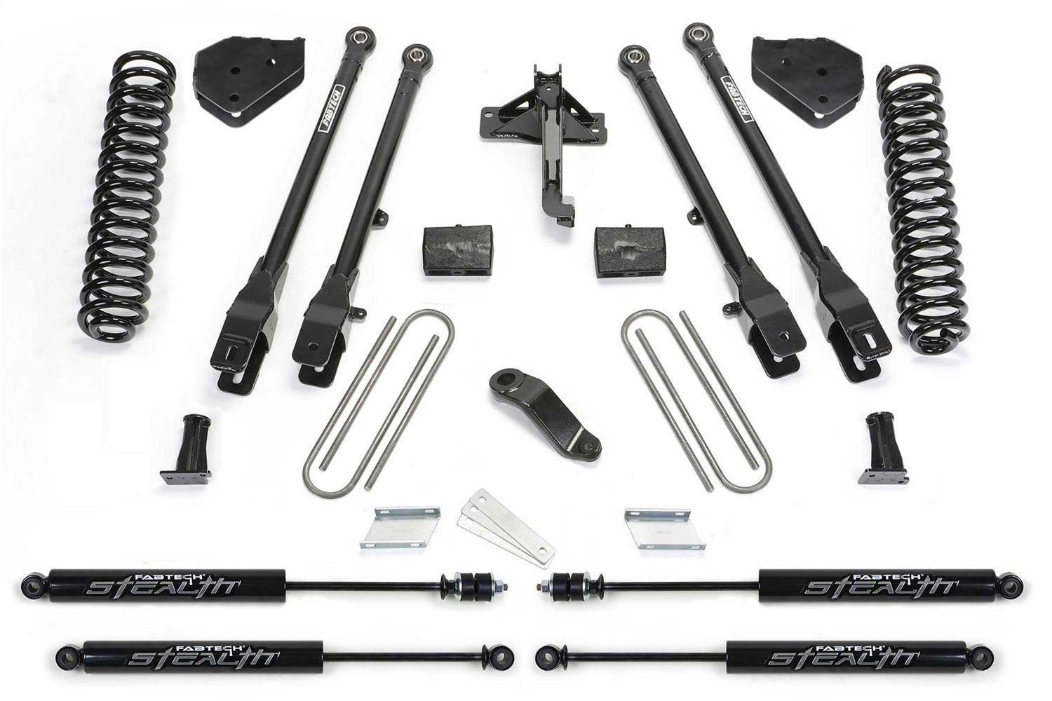 Fabtech K2337m 4 Link Lift System Fits 17-20 F-450 Super Duty F-550 Super Duty