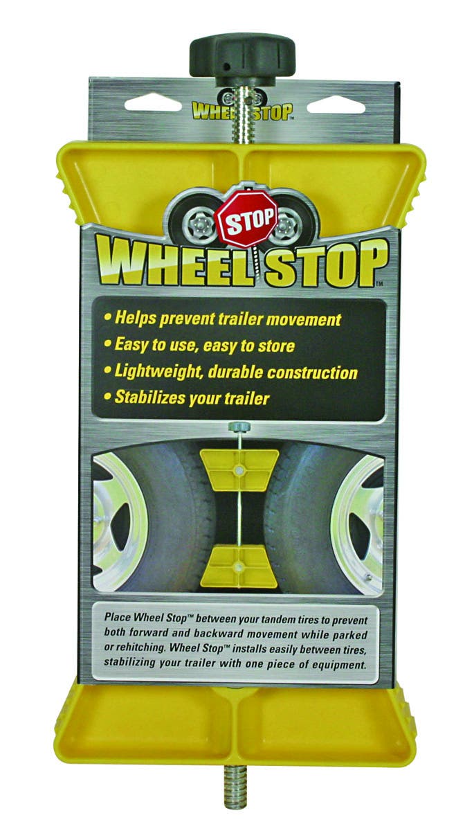 Camco 44622 Wheel Stop Chock   Wheel Chock; Color - Yellow, Material - Plastic,