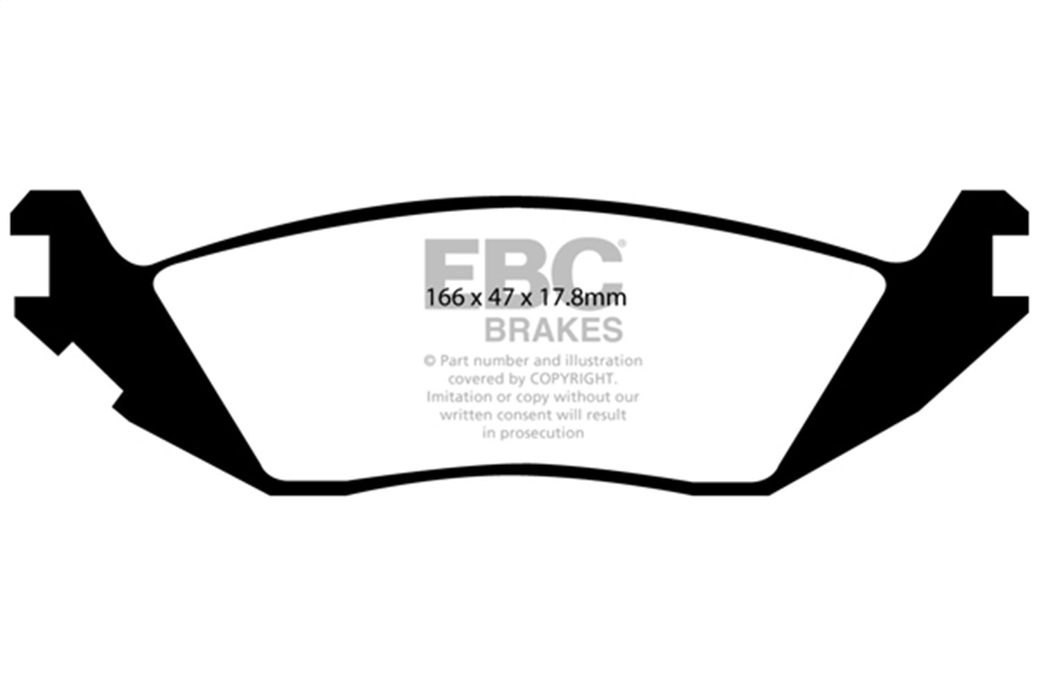 Ebc Brakes Ed91639 Truck/Suv Extra Duty Brake Pads   Truck/Suv Extra Duty Brake