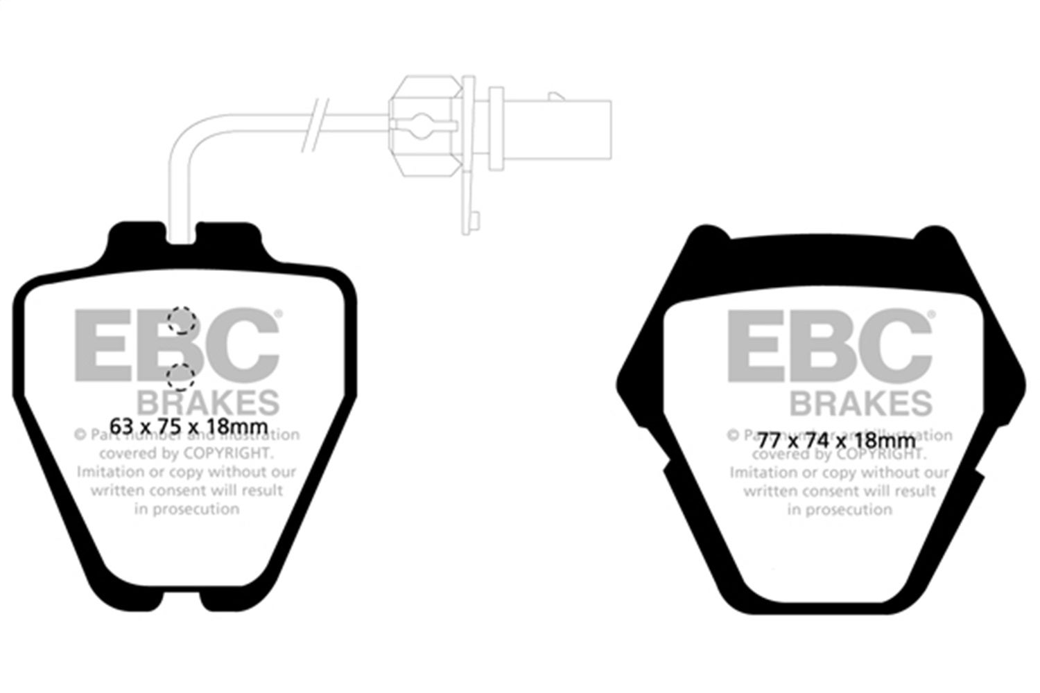 Ebc Brakes Dp31348c Redstuff Ceramic Low Dust Brake Pads  Dp31254c Brake Pad