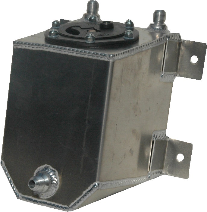Rci 2010A Aluminum Fuel Cell, Natural Aluminum Color, 1 Gallon, 6L X 6W X 6H