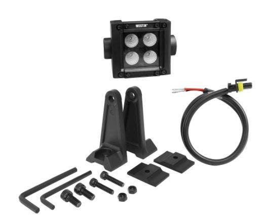 Westin 09-12212-4F B-Force Black Face 2 Inch Double Row Led Light Bar With Flood