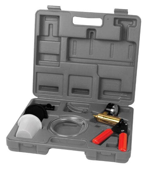 Performance Tool W89727 Automotive Vacuum Pump Kit & Brake Bleeder Kit   Brake