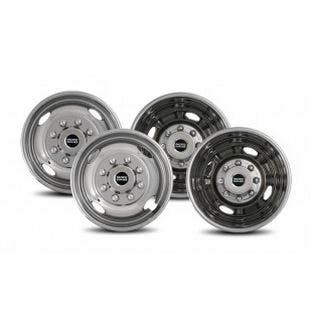 Pacific Dualies 33-1950 Polished 19.5 Inch 8 Lug Stainless Steel Wheel