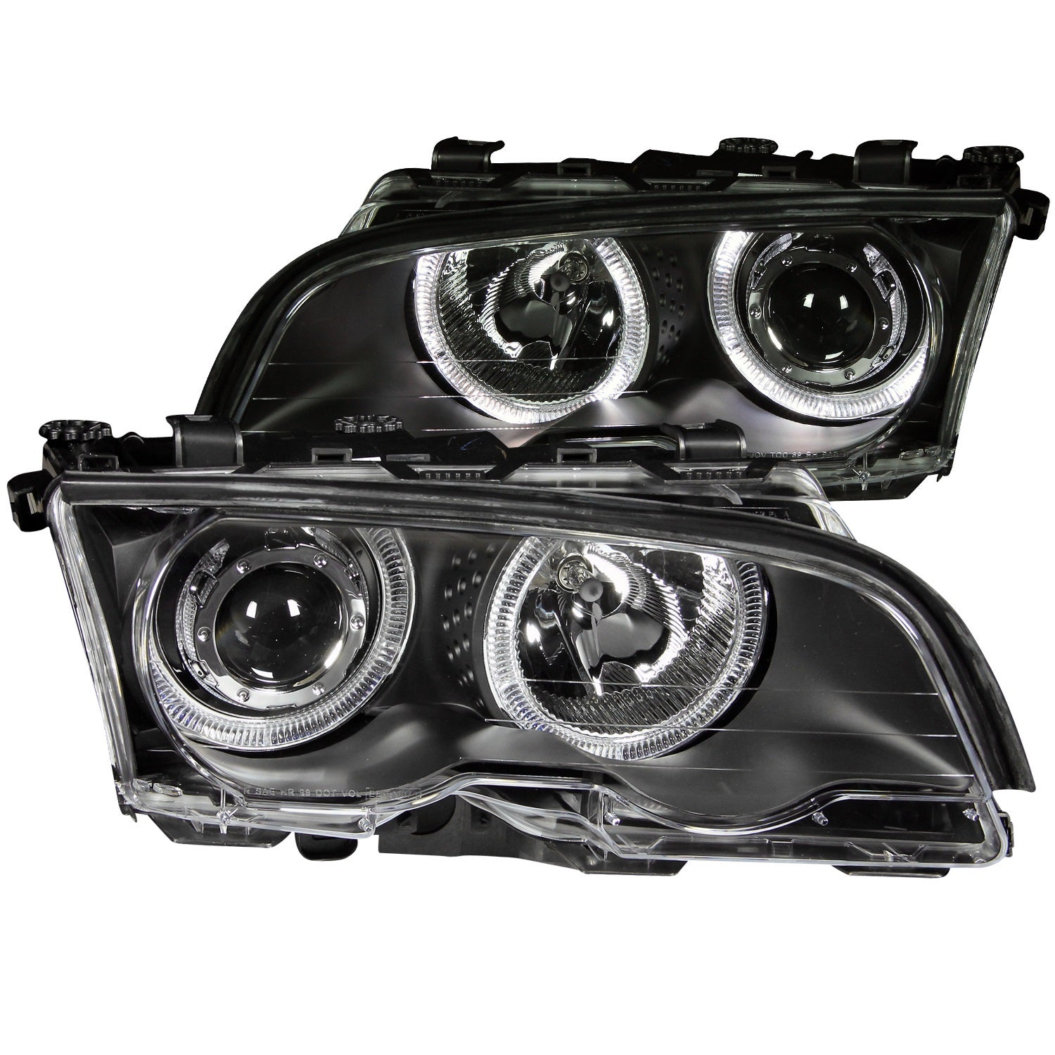 Anzo Usa 121015 Projector Headlight Set W/Halo   Projector Headlight Set W/Halo