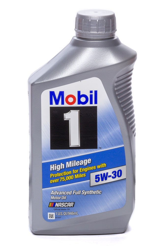 Mobil 1 45000 5W-30 High Mileage Motor Oil - 1 Quart  45000 5W-30 High Mileage