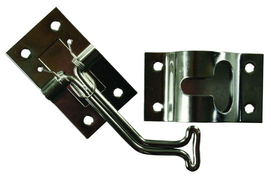 Jr Products 11765 45 Degree Stainless Steel T-Style Door Holder   Door Catch;