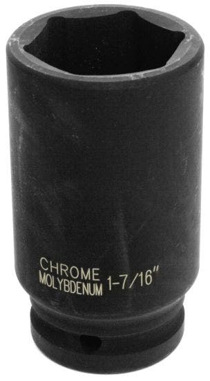 Performance Tool M742-46 3/4" Dr 1-7/16 Dw Impact Socket   3/4  Dr 1-7/16 Dw