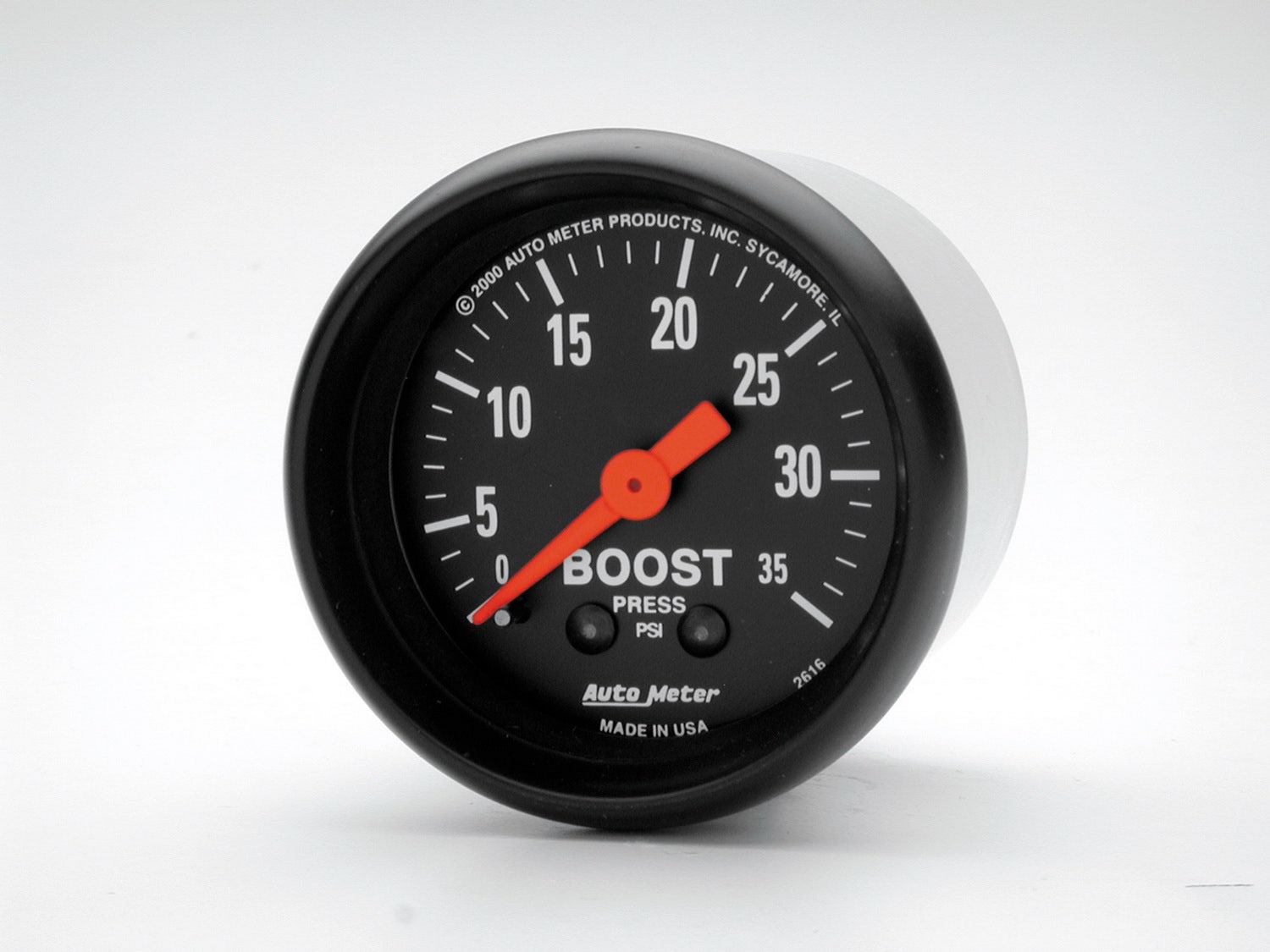 Autometer 2616 Z-Series Mechanical Boost Gauge Auto Meter Products  Gauge Boost