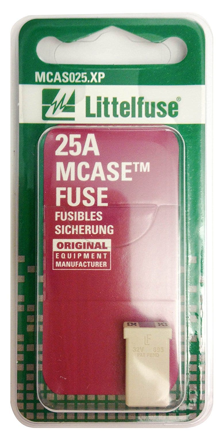 Littelfuse (Mcas025.Xp) Mcase Clear 32V 25 Amp Fuse  () Mcase Clear 32V 25 Amp