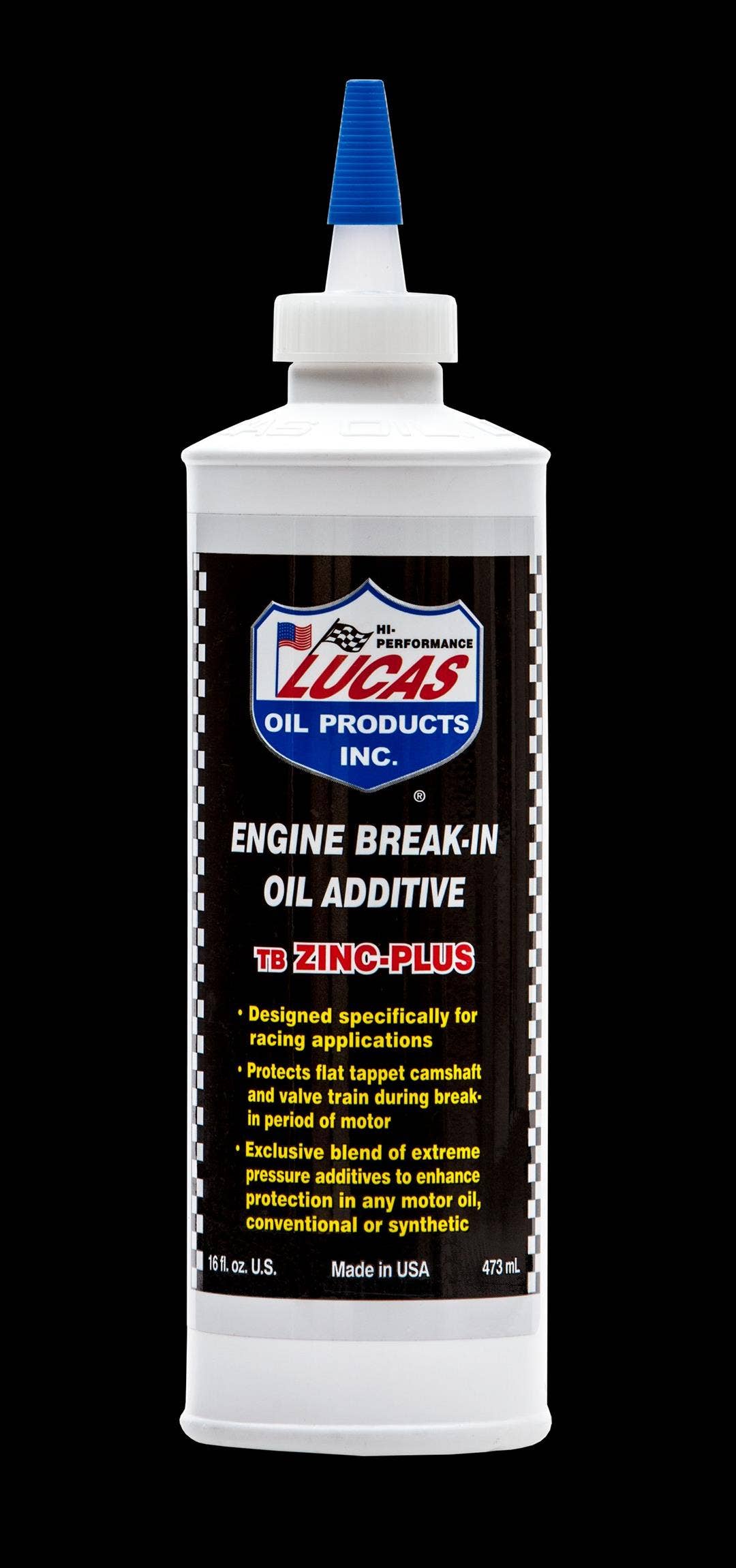 Lucas Oil 10063 Engine Break In Oil Additive - Tb Zinc Plus, 16 Ounce,