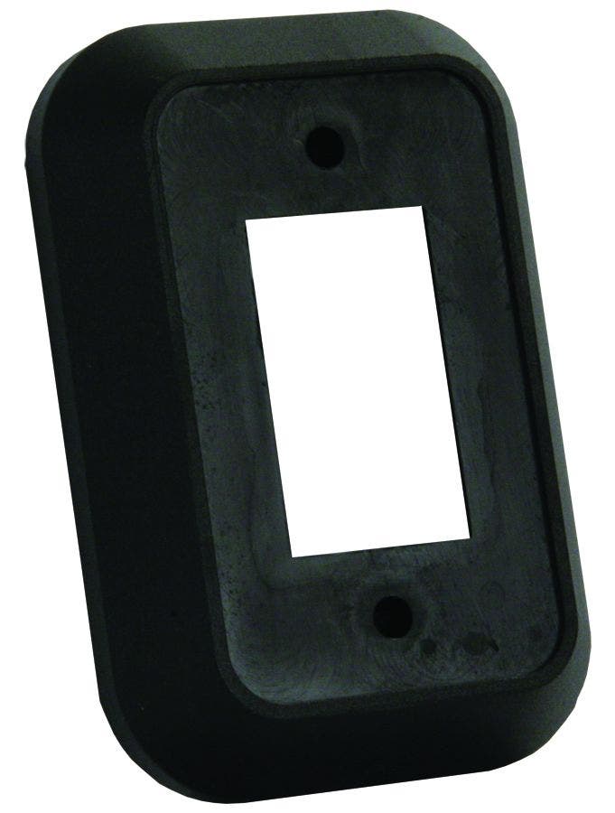 Jr Products 13495 Single Switch Wall Spacer - Black   Switch Plate Cover;