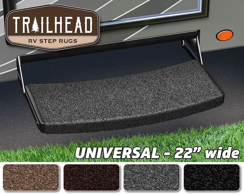 Prest-O-Fit 2-0222 Harbor Gray Rv Step Rug   Harbor Gray Rv Step Rug