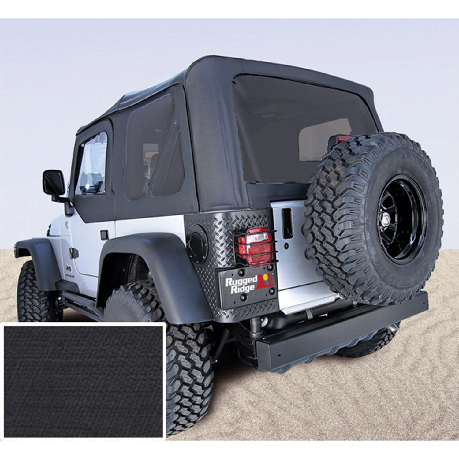 Rugged Ridge 13710.35 Fabric Replacement Top Fits 03-06 Wrangler (Tj)   Fabric