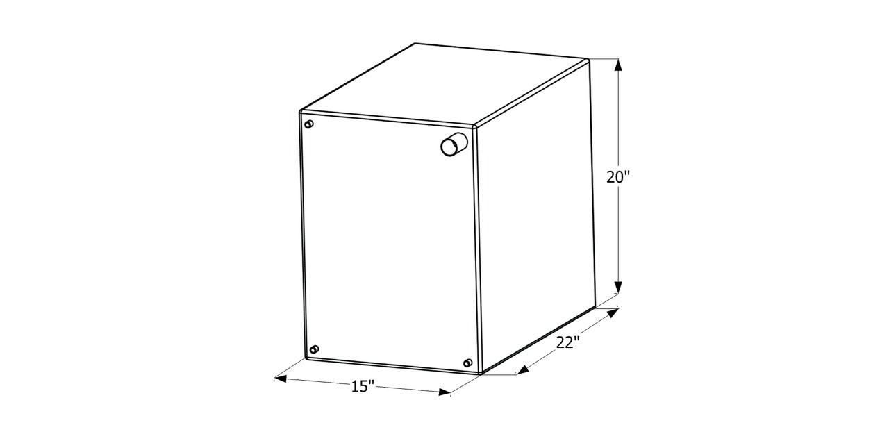 Fresh Water Tank  Wt2473  22X20x15 Fresh Water Tank  Wt2473  22X20x15