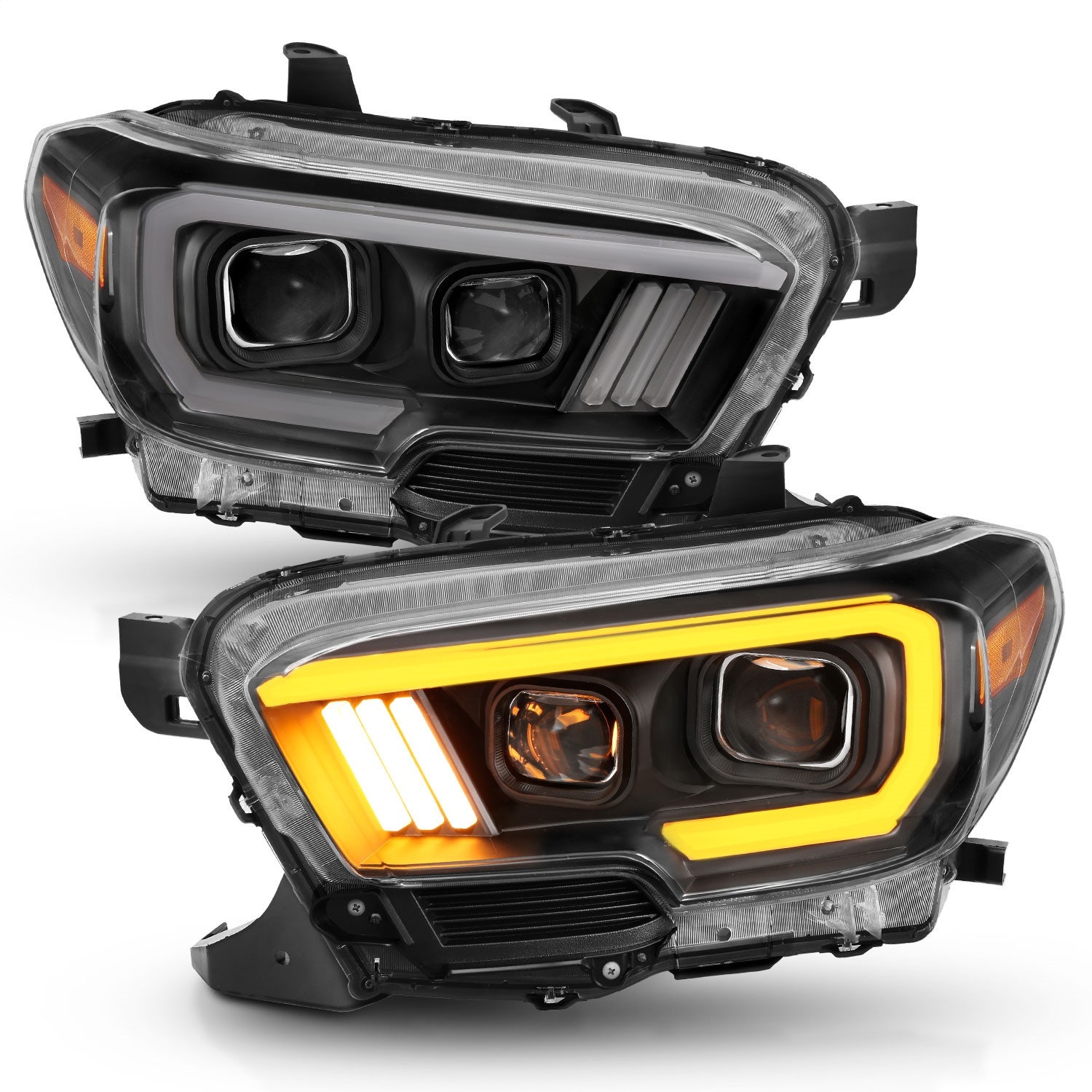 Anzo Usa 111397 Projector Headlight Set Fits 16-23 Tacoma   Projector Headlight