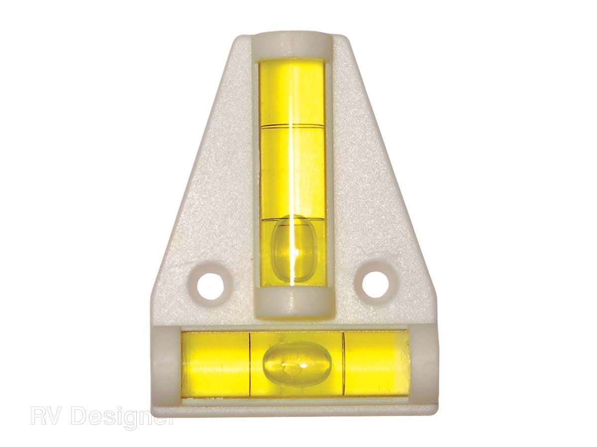 Rv Designer E411, Two Way Bubble Level, 2-1/2 Inch X 1-3/4 Inch, 2 Per Pack,