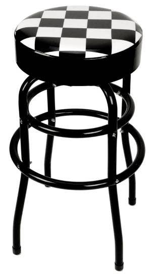 W85023 Performance Tool Bar Stool Checkered   Stool; Seat Shape - Round, Seat