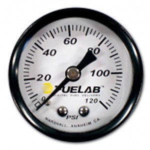 Fuelab 71501 1.5" 0-120 Psi Efi Fuel Pressure Gauge,Small  715 Series Gauge Fuel