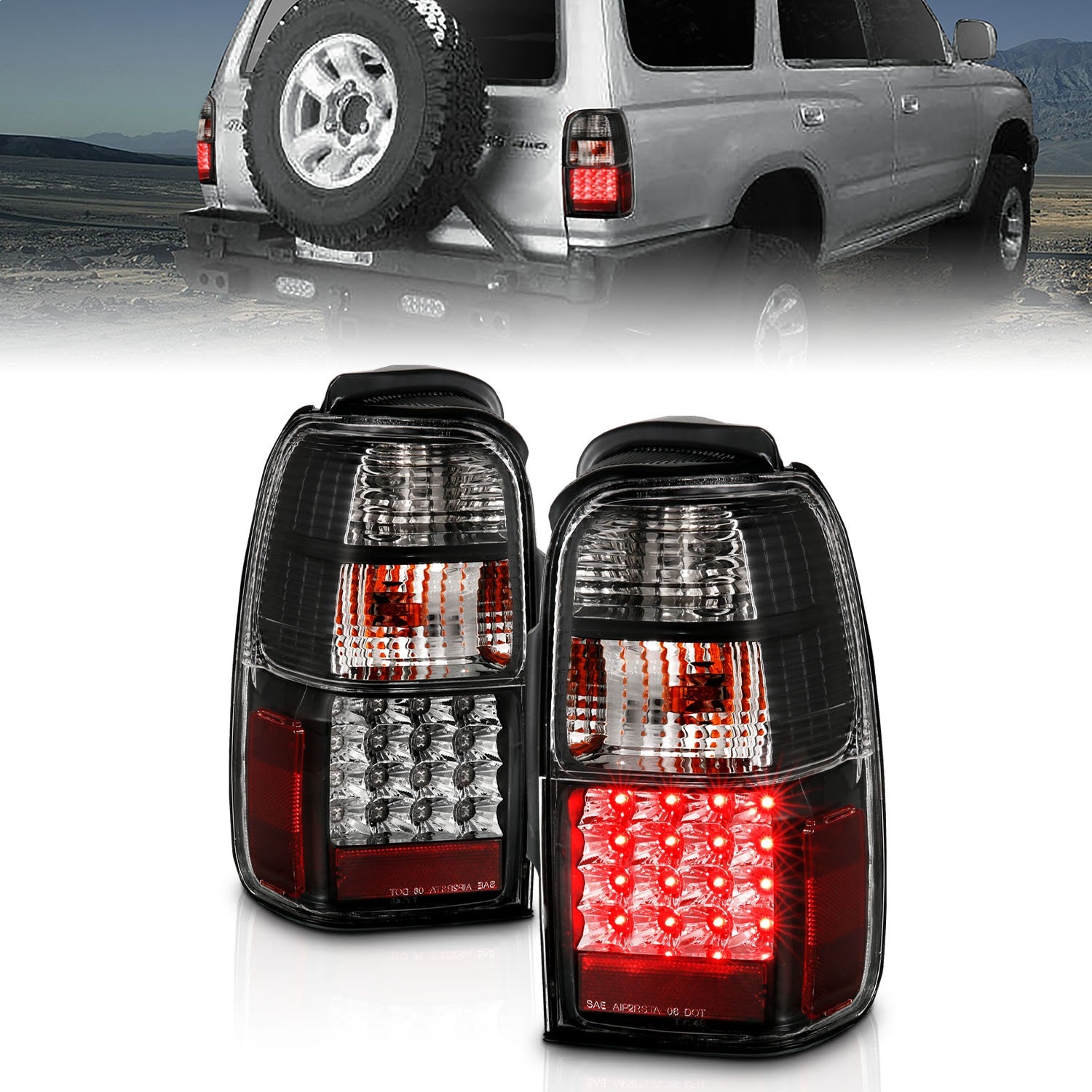 Anzo Usa 311099 Tail Light Assembly Fits 01-02 4Runner   Tail Light Assembly