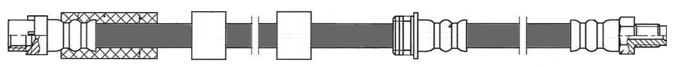 Centric Parts Brake Hydraulic Hose P/N:150.34026  Brake Hydraulic Hose P/N: