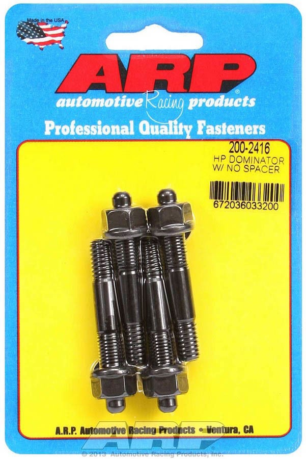 Arp 200-2416 Black Oxide 5/16" Thread 2.225" Oal Carburetor Stud For Hp
