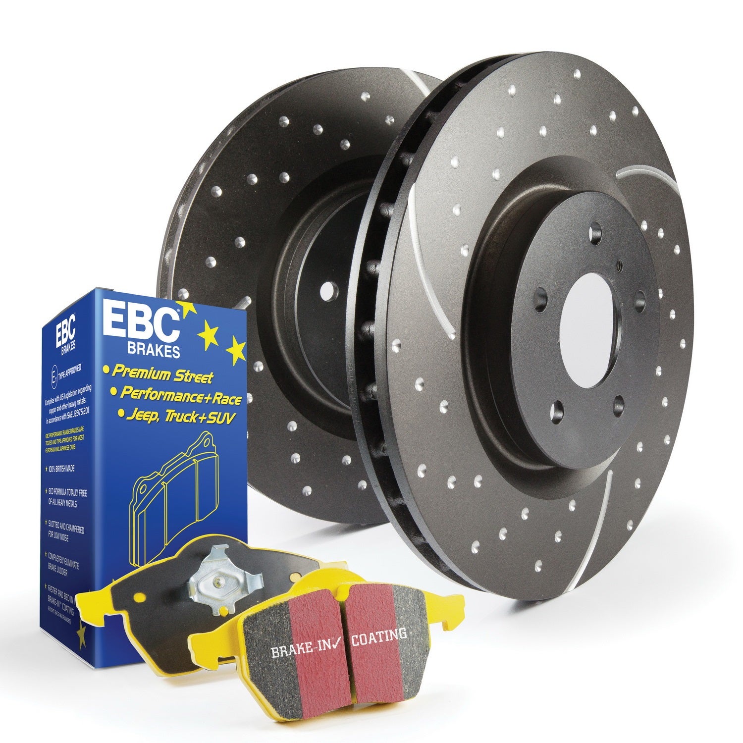 Ebc Brakes S5kf1393 S5 Kits Yellowstuff And Gd Rotors   S5 Kits Yellowstuff And