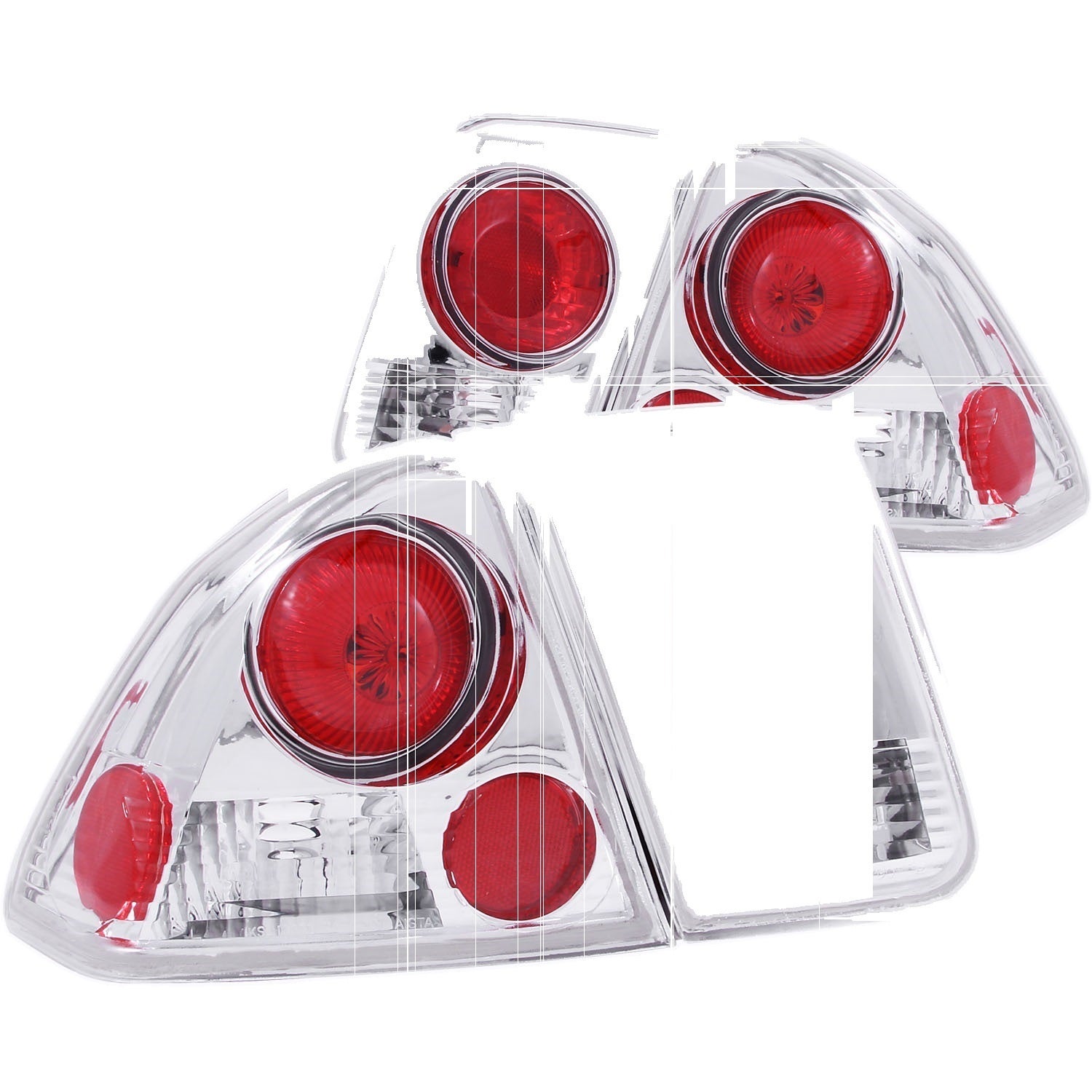 Anzo Usa 221047 Tail Light Assembly Fits 01-05 Civic   Tail Light Assembly Fits