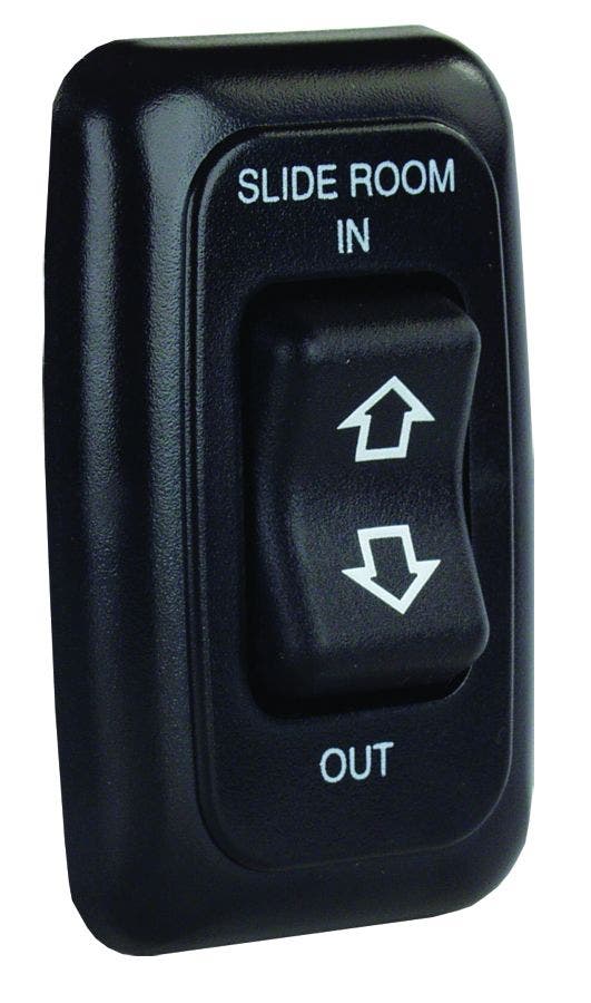 Jr Products 12285 Black Single Slide-Out Switch Assembly With Bezel   Slide Out