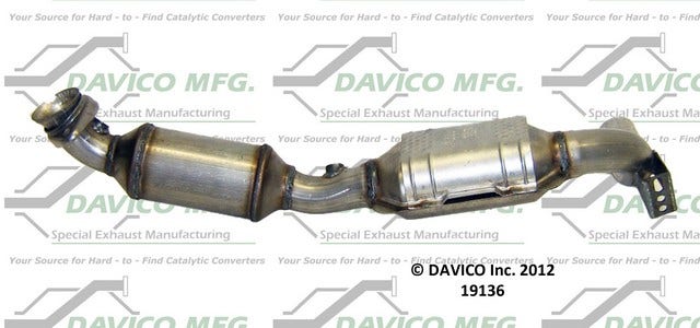 Davico Mfg Catalytic Converter P/N:19136  Catalytic Converter P/N: