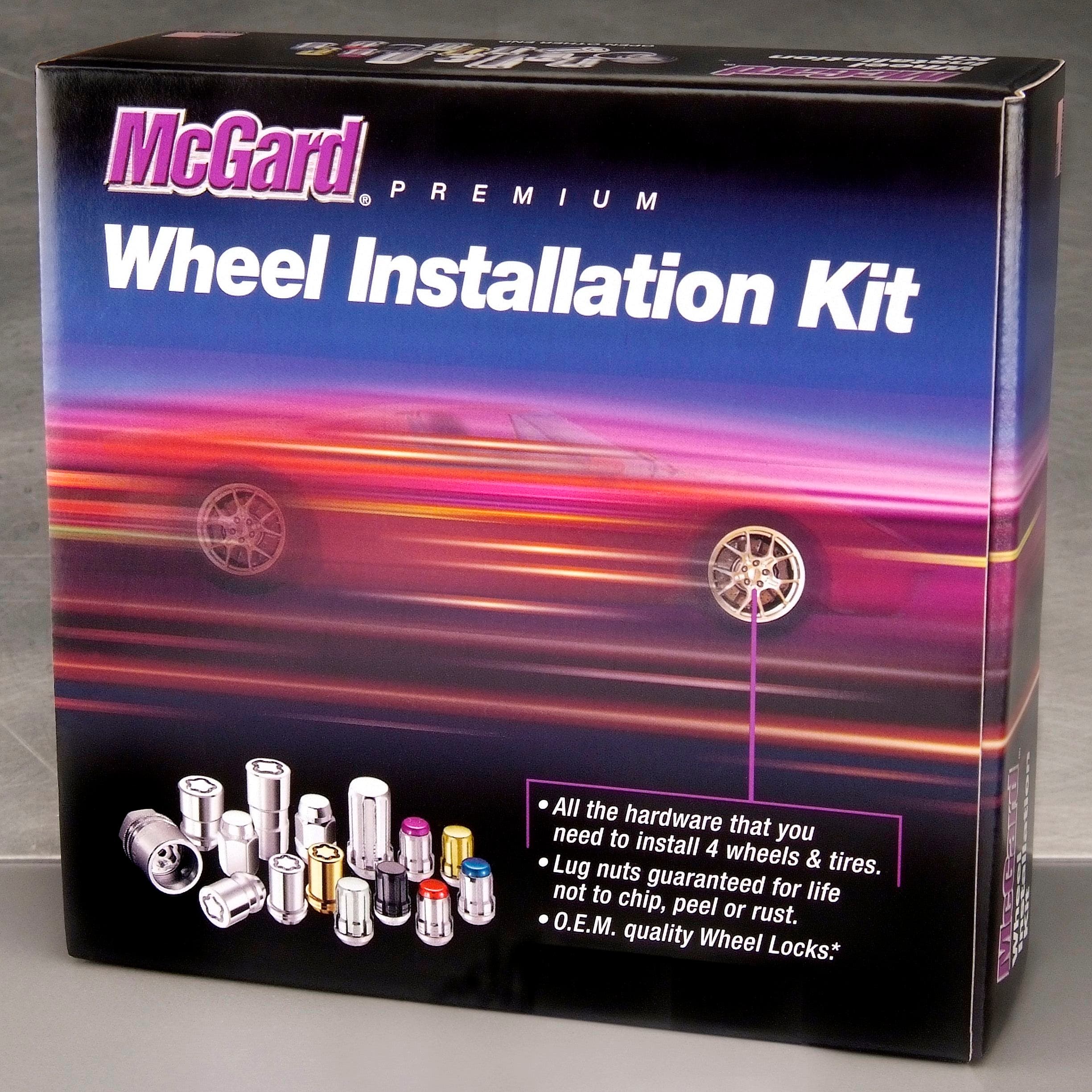 Mcgard 84563Bk Black (1/2" - 20 Thread Size) Bulge Cone Seat Style Wheel